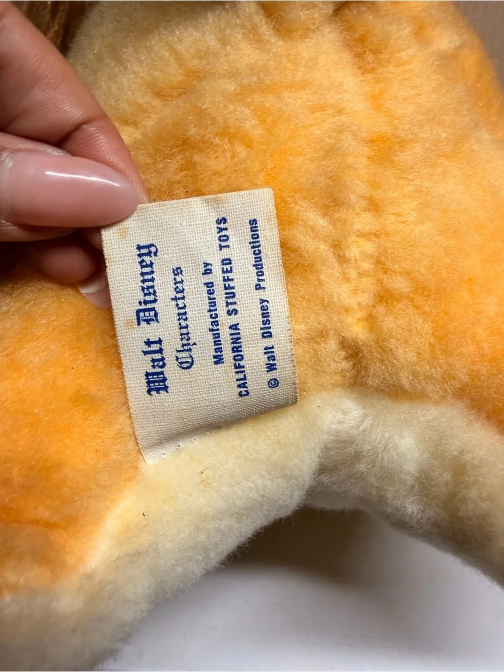 Vtg 1970s California Stuffed Toys Disney Lady Plush Dog Long Furry Ears 12